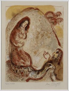 Rachel Hides Her Father's Household Gods — Marc Chagall