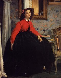 Portrait Of Mademoiselle L. L. (also Known As Young Woman In A Red Jacket) — Jacques Joseph Tissot, Contemporary Realism