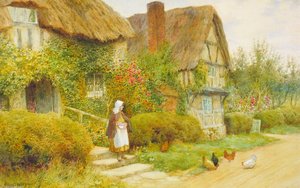 Cottage Scene — Arthur Claude Strachan