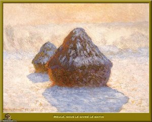 Meule Sous Le Givre Le Matin — Claude Monet