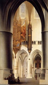 Interior Of The Sint-bavokerk In Haarlem — Pieter Jansz. Saenredam