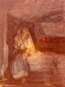 Rebecca (another Subject, Unfinished, On Reverse), (painting) — Henry Ossawa Tanner