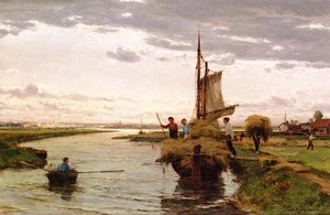Loading The Hay Barge — David Farquharson