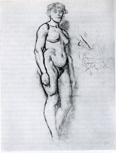 Woman Standing In Semi Profile — Henri De Toulouse-lautrec