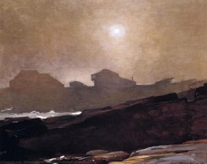 The Artist's Studio In An Afternoon Fog — Winslow Homer, Luminism