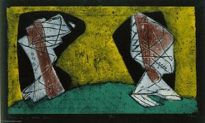 Figures In A Yellow Room — Anne Ryan