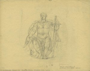 Study For Mosaic, Wisconsin State Capitol, — Kenyon Cox, Classical Realism
