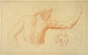 Half-length Study Of A Woman's Right Arm Extended, Seen From The Back View — Alfred Stevens