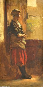 Girl At The Window — Jacob Henricus Maris