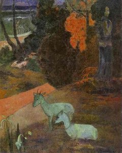 Landscape With Two Goats — Eugène Henri Paul Gauguin