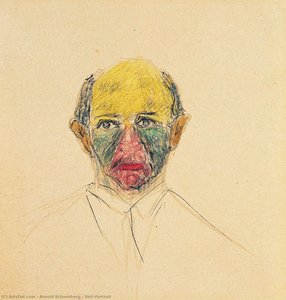 Self-portrait — Arnold Schoenberg, Atonal Expressionism