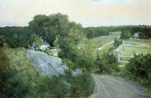 Green Hills And Farmland — Julian Alden Weir