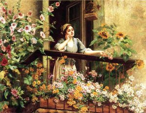 A Pensive Moment — Daniel Ridgway Knight