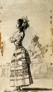 Girl Listening To A Guitar — Francisco José De Goya Y Lucientes, Romanticism
