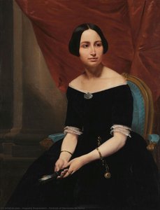Portrait Of Baronesa Do Seixo — Augusto Roquemont
