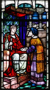 Loughrea St. Brendan's Cathedral. Scene With Pontius Pilate — Sarah Purser