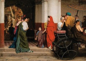 Entrance To A Roman Theatre — Lourens Alma Tadema, Academic Realism