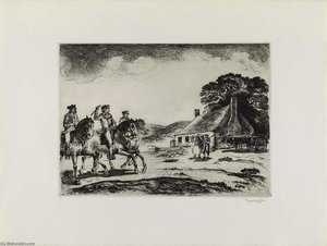 En Route To The First Continental Congress (from The Portfolio The Bicentennial Pageant Of George Washington ) — Eugene Higgins