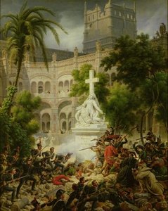 Assault On The Monastery Of San Engracio — Louis François Baron Lejeune