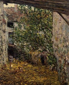 Farmyard — Claude Monet, Impressionism