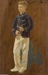 Study Of A Boy — Charles Henry Sims