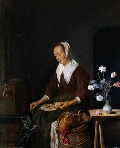 Woman Eating — Gabriel Metsu