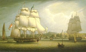 Shipping Off Greenock — Robert W. Salmon, Romanticism