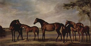 Mares And Foals Are Anxious Before A Looming Storm — George Stubbs