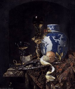 Still-life With A Late Ming Ginger Jar — Willem Kalf, Baroque Still Life