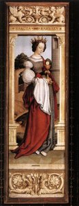 St. Barbara — Hans Holbein The Younger, Early Netherlandish Art