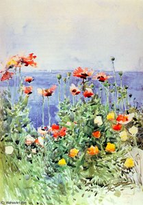 Poppies, Isles Of Shoals — Frederick Childe Hassam