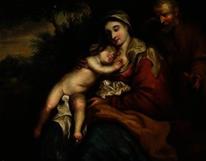 Madonna And Child With St Joseph — Sir Anthony Van Dyck