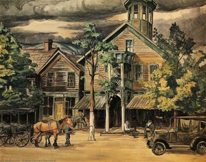 Old Taven At Hammondsville, Ohio — Charles Burchfield