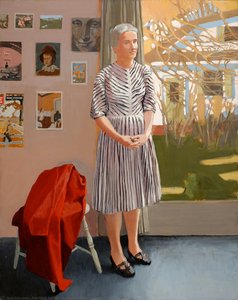 Anne In A Striped Dress — Fairfield Porter