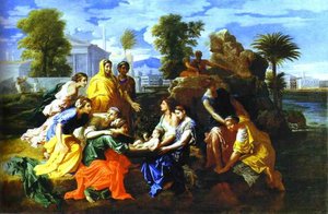 Baby Moses Saved From River — Nicolas Poussin