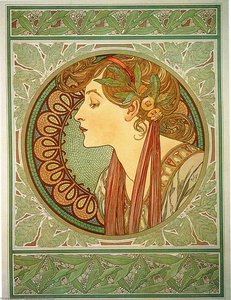 Laurel — Alphonse Mucha, Art Nouveau