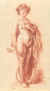 A Nude Woman With A Snake — Rembrandt Van Rijn, Dutch Golden Age