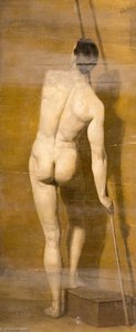 Study Of A Male Nude With Javelin — George Cartlidge