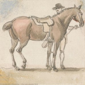 A Man And A Saddled Horse — Paul Sandby