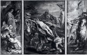 The Elevation Of The Cross Oil Sketch — Peter Paul Rubens