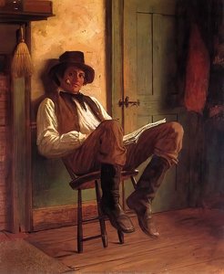 Sunday Morning (aka The Evening Paper) — Jonathan Eastman Johnson