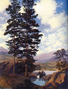 Thy Templed Hills — Maxfield Parrish
