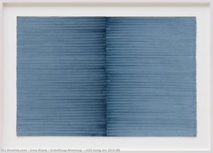Schriftzug=atemzug, Übung Am 25-6-88 — Irma Blank