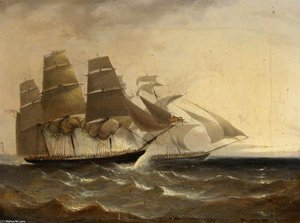 Hms 'pearl' Capturing The Slaver 'opposicao'