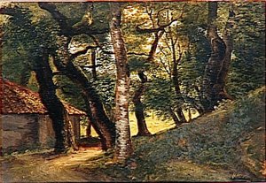 Foret A La Villa Borghese — Pierre-henri De Valenciennes, Romanticism