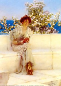 The Year's At The Spring. All's Right With The World — Lourens Alma Tadema, Late Victorian Painting