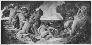 Der Herbst (balgende Buben Mit Früchten) — Anselm Feuerbach