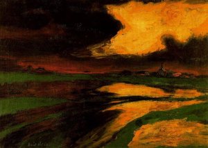 Autumn Sunset — Emile Nolde