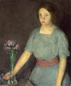Girl With Vase — Charles Webster Hawthorne