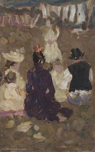 Seated Family In The Park — James Wilson Morrice